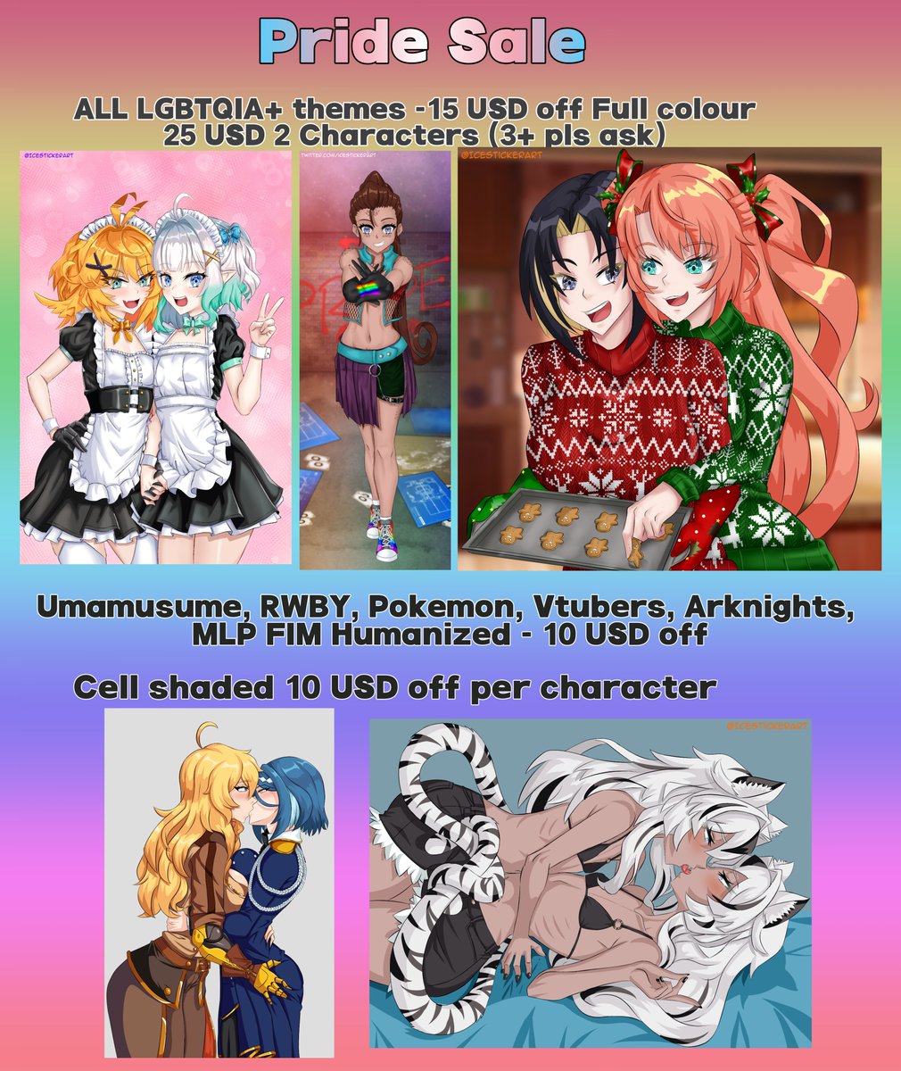 icesticker's tweet photo. Pride month Sale https://t.co/ITm58Kznq6
