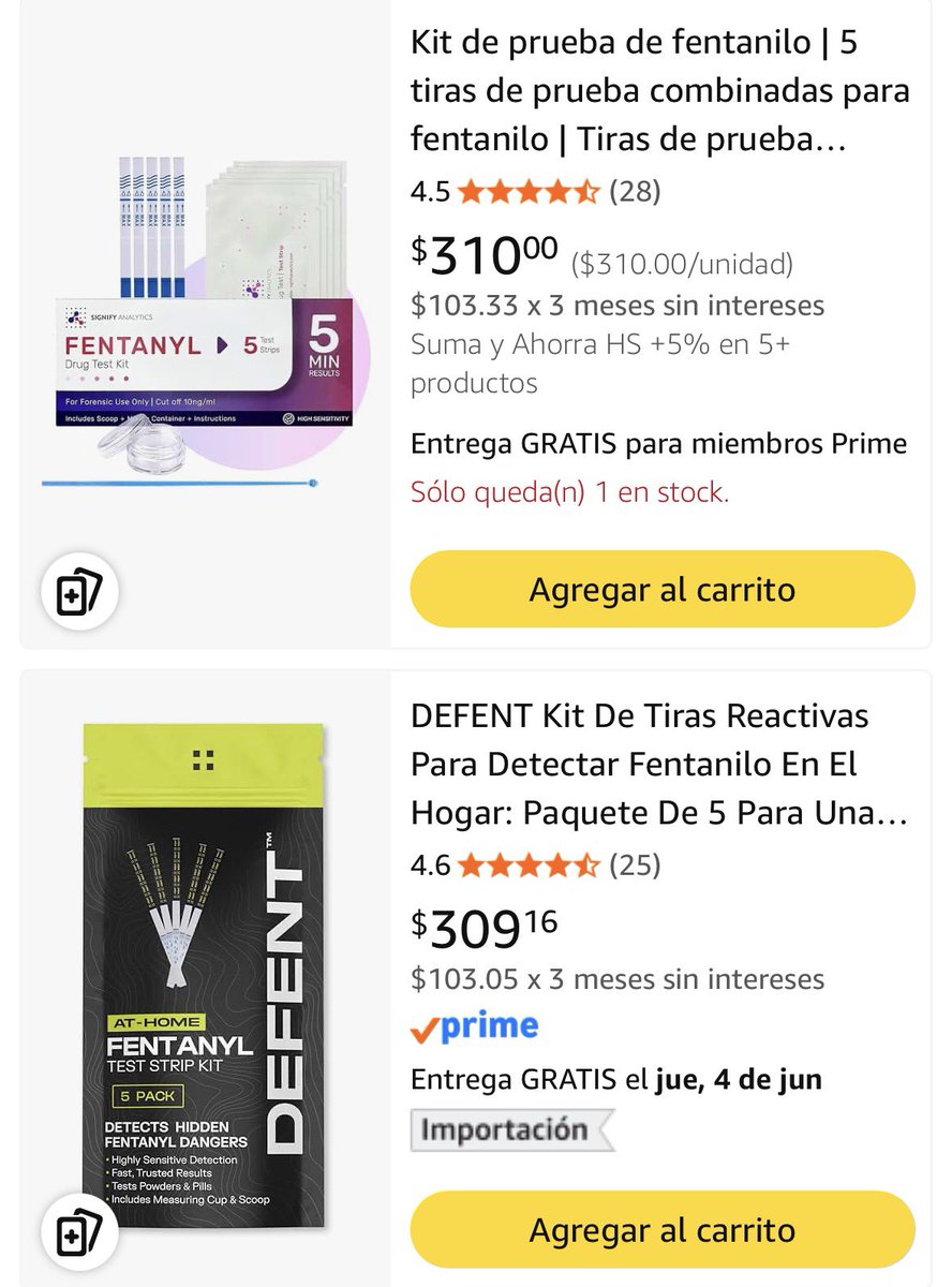 anapau_villa's tweet photo. Por cierto, si Euphoria nos dejo alguna enseñanza es que lo mejor que puedes hacer es evitar las drogas a toda costa por la industria tan oscura que las produce y porque nunca ha sido tan fácil que te acaben matando.

PERO si lo van a hacer lo mejor que pueden hacer es comprar uno de estos kits de detección de fentanilo que literal venden en Amazon. No se mueran, o maten a alguien, por algo tan pendejo.