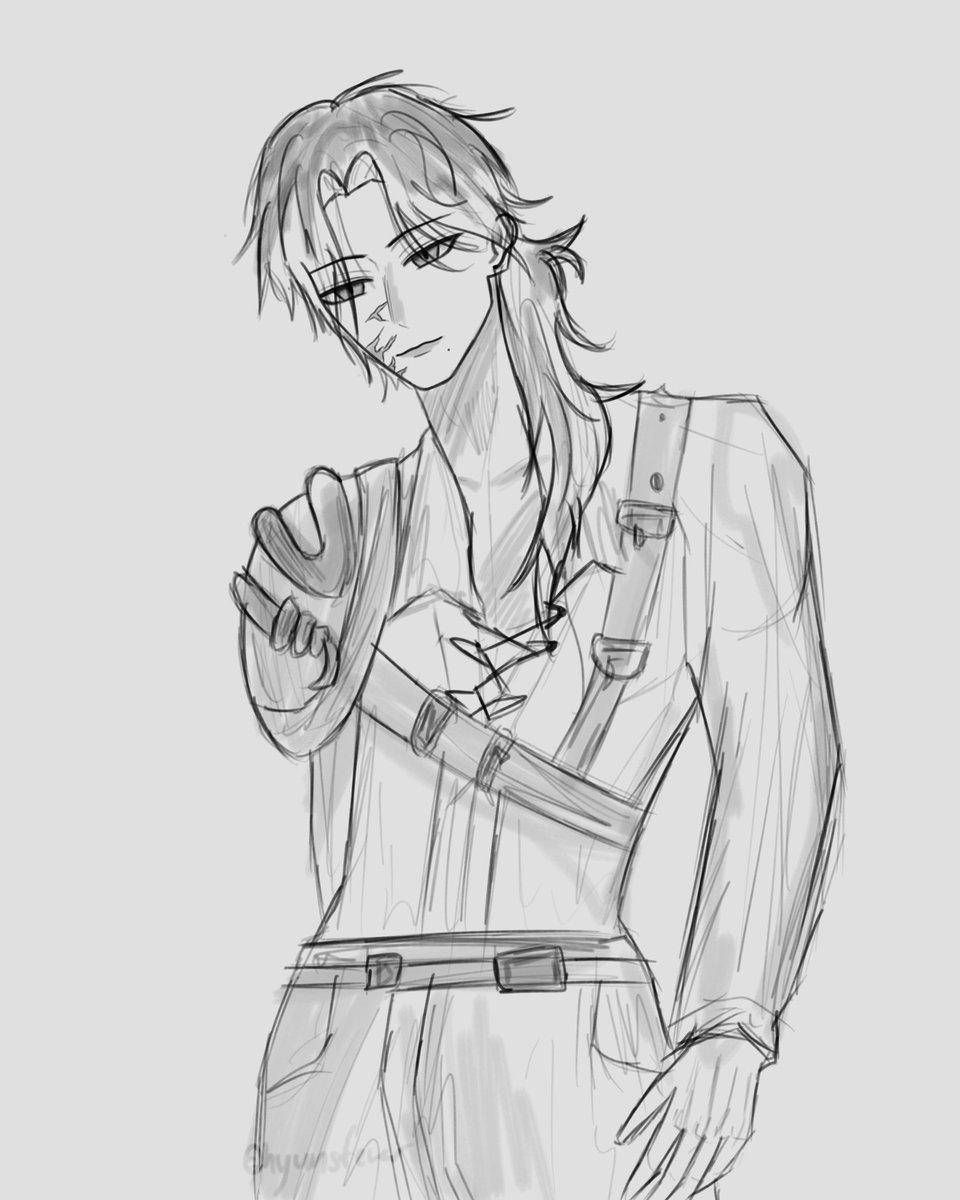 hyunsfever's tweet photo. very messy sketch of zealand because i miss this guy #GinjoCanvas #VCraftEnchanted https://t.co/VQQhfpmSaJ