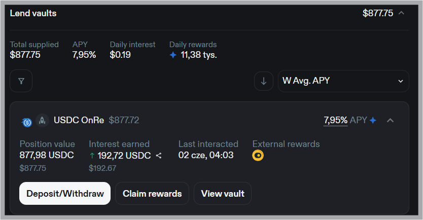 jukitCrypto's tweet photo. 💥My latest DeFi play to max farm multiple protocols 💥

Protocols I will farm with this setup, optional reflinks in the end of this post:

@xStocksFi with solana:Xs8S1uUs1zvS2p7iwtsG3b6fkhpvmwz4GYU3gWAmWHZ and solana:XsoCS1TfEyfFhfvj8EtZ528L3CaKBDBRqRapnBbDF2W 
@piggybank_fi with supplied solana:XsoCS1TfEyfFhfvj8EtZ528L3CaKBDBRqRapnBbDF2W and ethereum:0xa0b86991c6218b36c1d19d4a2e9eb0ce3606eb48 
@onrefinance with supplied ethereum:0xa0b86991c6218b36c1d19d4a2e9eb0ce3606eb48 
@Loopscale with supplied ethereum:0xa0b86991c6218b36c1d19d4a2e9eb0ce3606eb48 
@Titan_Exchange for swaps

Step by step what I did:

🟢I took a loan against my @humafinance PST on @kamino :
🟢Supplied $4K in solana:59obFNBzyTBGowrkif5uK7ojS58vsuWz3ZCvg6tfZAGw and borrowed $2.85K solana:USDSwr9ApdHk5bvJKMjzff41FfuX8bSxdKcR81vTwcA for ~4% APY
🟢Swapped $1000 solana:USDSwr9ApdHk5bvJKMjzff41FfuX8bSxdKcR81vTwcA to solana:Xs8S1uUs1zvS2p7iwtsG3b6fkhpvmwz4GYU3gWAmWHZ (Nasdaq)
🟢Supplied $1000 solana:Xs8S1uUs1zvS2p7iwtsG3b6fkhpvmwz4GYU3gWAmWHZ on @jup_lend for 2% APY and borrowed $600 solana:JuprjznTrTSp2UFa3ZBUFgwdAmtZCq4MQCwysN55USD against it
🟢Swapped $600 JupUSD to solana:XsoCS1TfEyfFhfvj8EtZ528L3CaKBDBRqRapnBbDF2W and lend on @piggybank_fi for 7.93% APY
🟢Swapped $1000 solana:USDSwr9ApdHk5bvJKMjzff41FfuX8bSxdKcR81vTwcA for $1000 ethereum:0xa0b86991c6218b36c1d19d4a2e9eb0ce3606eb48 and lend on @piggybank_fi for 18% APY
🟢Remaining $850 solana:USDSwr9ApdHk5bvJKMjzff41FfuX8bSxdKcR81vTwcA I supplied in OnRe vault on @Loopscale for 7% APY

Optional links 🙏:

https://t.co/bfom8khP7o 
https://t.co/Bvk2YksCH7 CODE: D6SZKF30JA4
https://t.co/9XEIfjYzj2
https://t.co/pxu1NlGJjA 
https://t.co/h0khcnjCOu