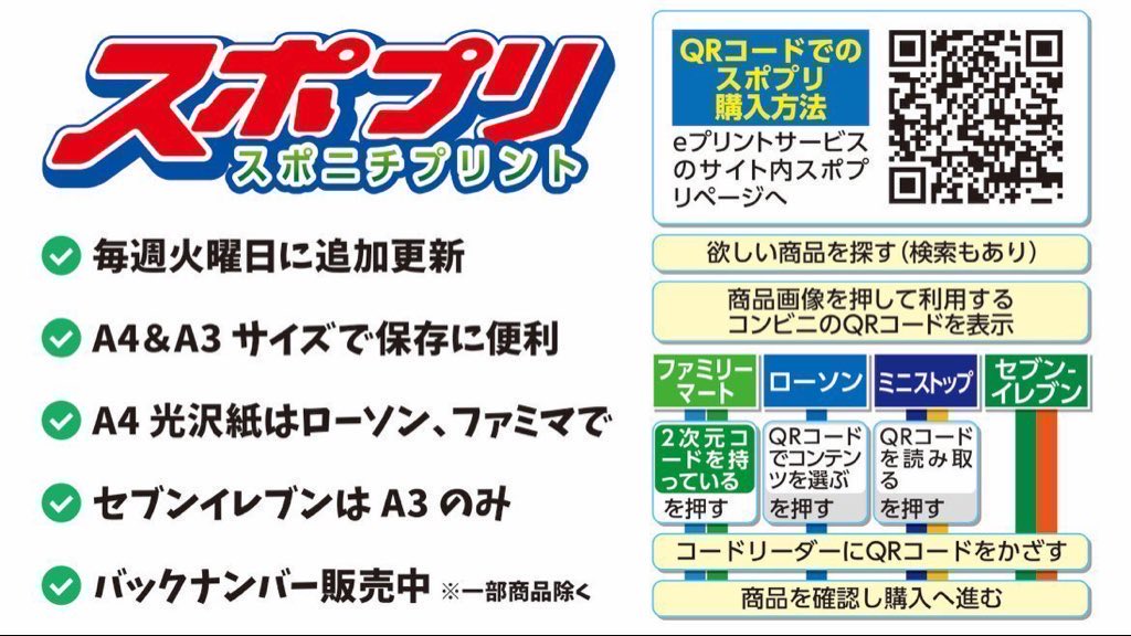 SponichiB's tweet photo. ⚠️⚠️⚠️⚠️⚠️⚠️⚠️⚠️⚠️⚠️⚠️

 この商品の販売期間は1カ月です

⚠️⚠️⚠️⚠️⚠️⚠️⚠️⚠️⚠️⚠️⚠️ 

✨QRコードで簡単印刷✨

下記サイトで商品検索→商品画像を押す→QRコードをゲット→コンビニでプリント💨

👇🏻コンビニ別利用方法も確認できます
https://t.co/a8PthOgFVg https://t.co/oF8FL1BwuK