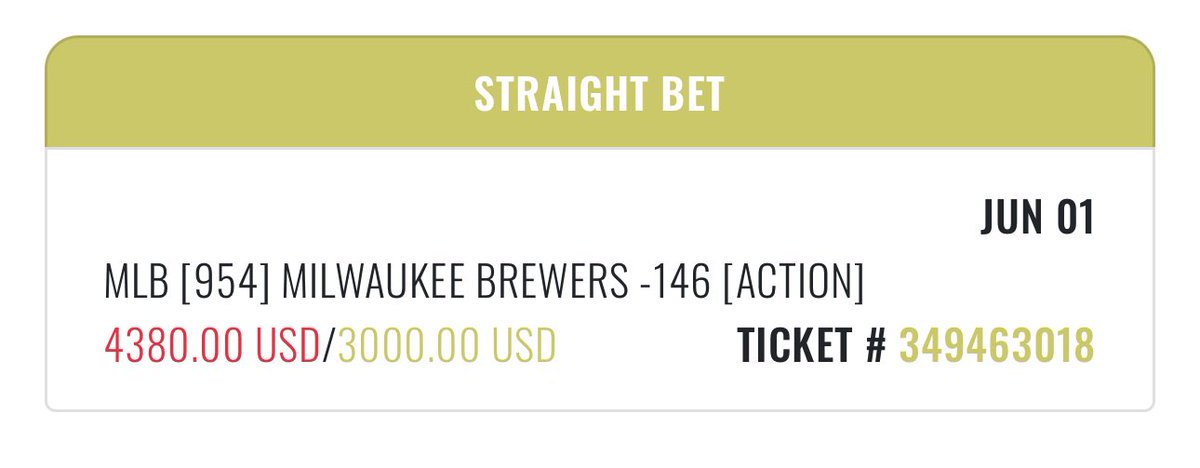 sharp_analysis's tweet photo. 💰[3] Brewers Moneyline https://t.co/yqLt9L3fTR