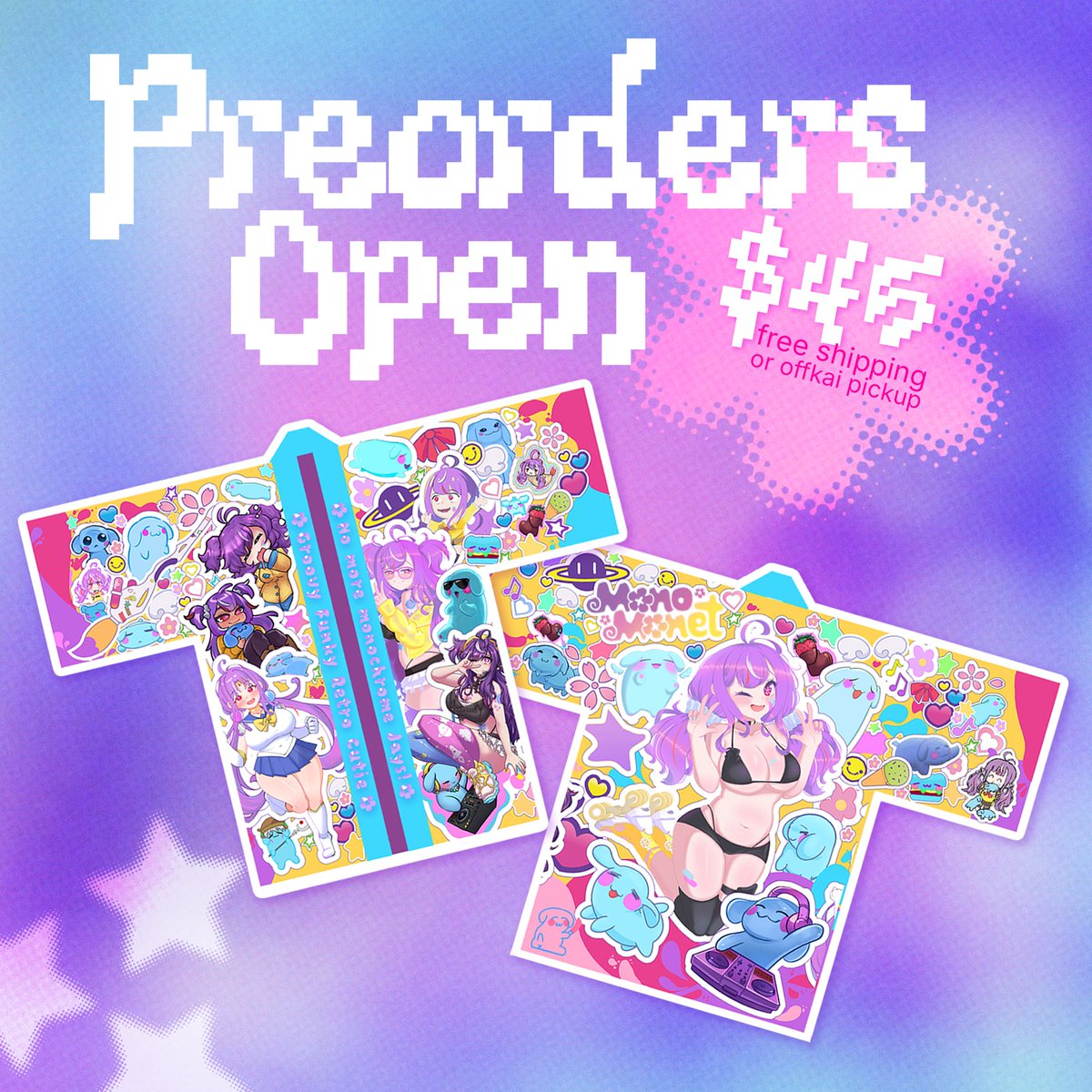 mocacchiyo's tweet photo. ✿ Mono Monet Fan Happi ✿

PREORDERS ARE FINALLY OPEN!!!!!!!!!! GO GRAB YOURS NOWWWWW‼️

🔗⬇️ https://t.co/J2fatCqeCN