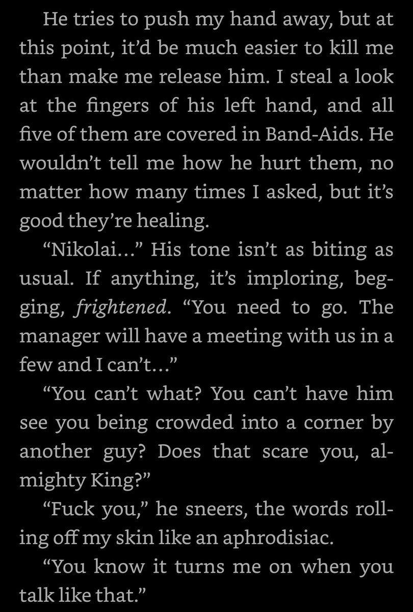 Mis_Matcha's tweet photo. I’M ABSOLUTELY FOAMING AT THE MOUTH!!! The threatening and the teasing. Omg this makes me want to write again https://t.co/3lng9c8k65