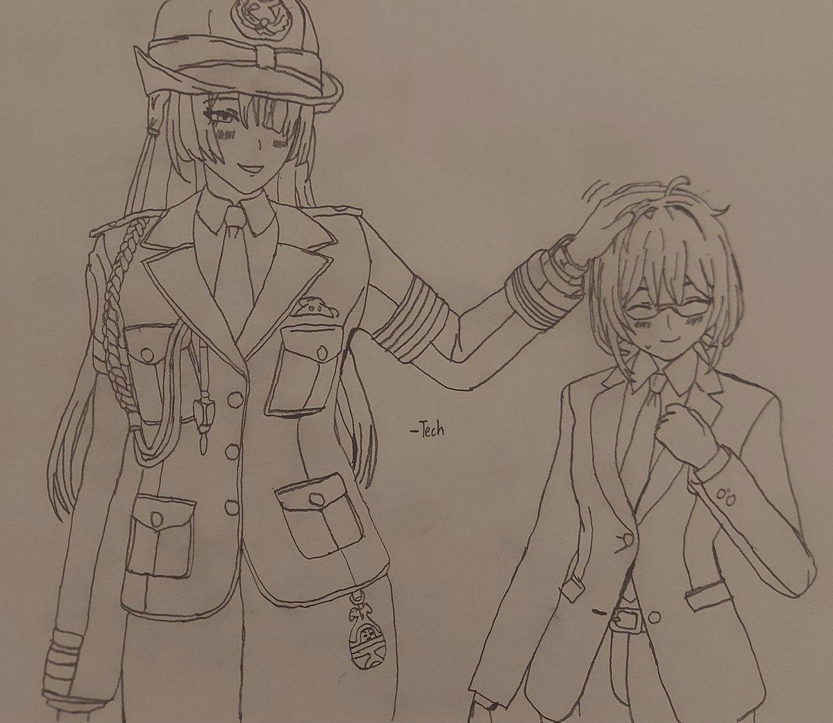 Techy_Wechie's tweet photo. Inspiration to make a small artwork of the 2 having a cute moment. https://t.co/TUcP4iovc6