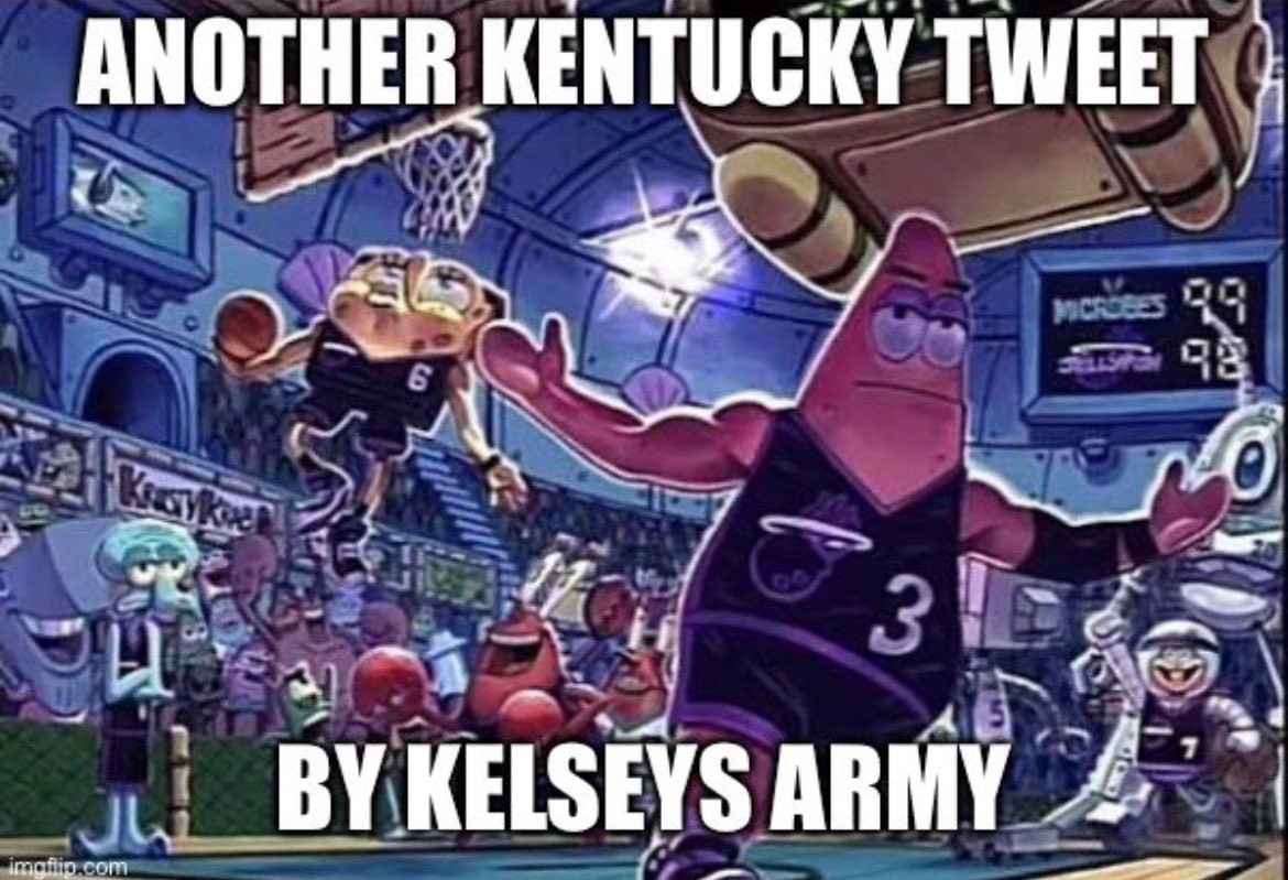 SamDeering2's tweet photo. @Kelseys_army He’s a Kentucky fan at this point. https://t.co/gXT0EFRrhl