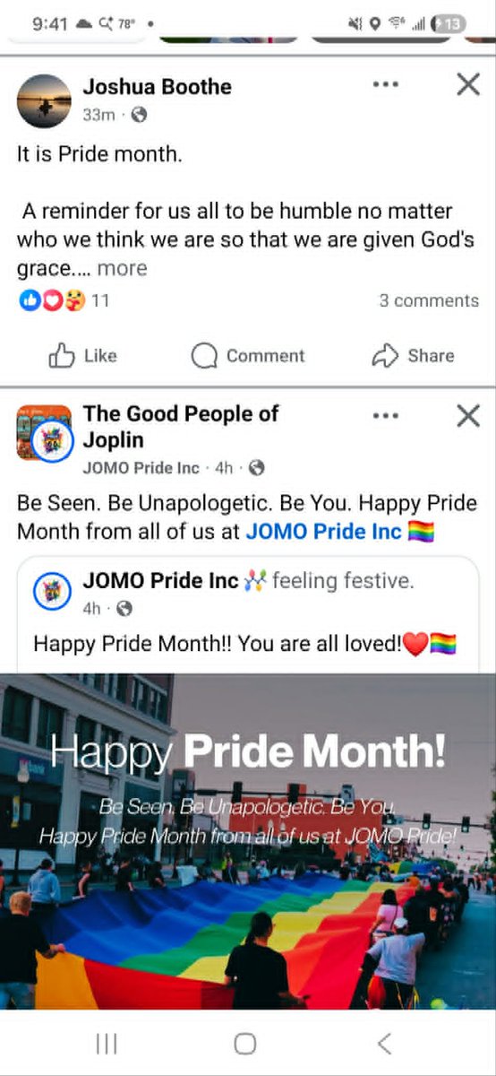 Yakking_JB's tweet photo. Two very different viewpoints at the same time on FB. https://t.co/1hg15VVUU7