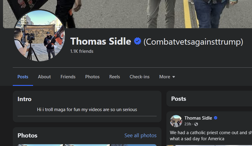 jimmy_rustlin's tweet photo. That's Thomas Sidle, leader of the Fight Against Fascism Antifa group. https://t.co/vmjybCUqUB