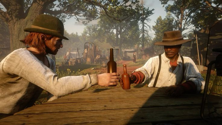 getmacguired's tweet photo. ᭝ ᨳଓ ՟⠀day 7⠀:⠀late post but happy pride month :) lenny and sean for the road⠀ˎˊ˗⠀⠀#rdrtwt #rdr2 https://t.co/H6voURIemo