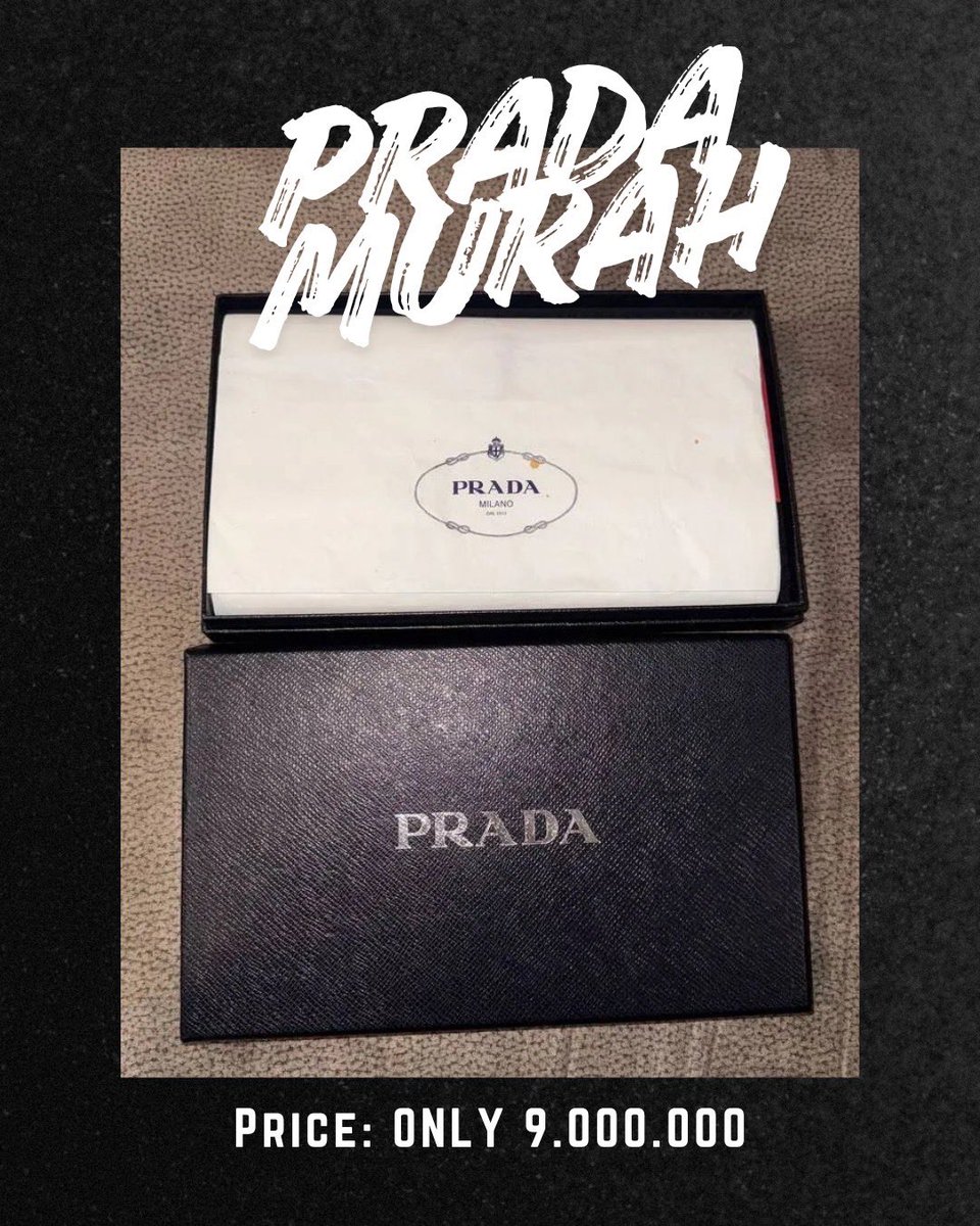 AndreSoehlim's tweet photo. WTS PRADA Envelope Saffiano Compact Wallet

Condition: BNIB
Size: 14 x 10 x 1 cm
Price: Rp 9.000.000 https://t.co/pFvmGcJWOS