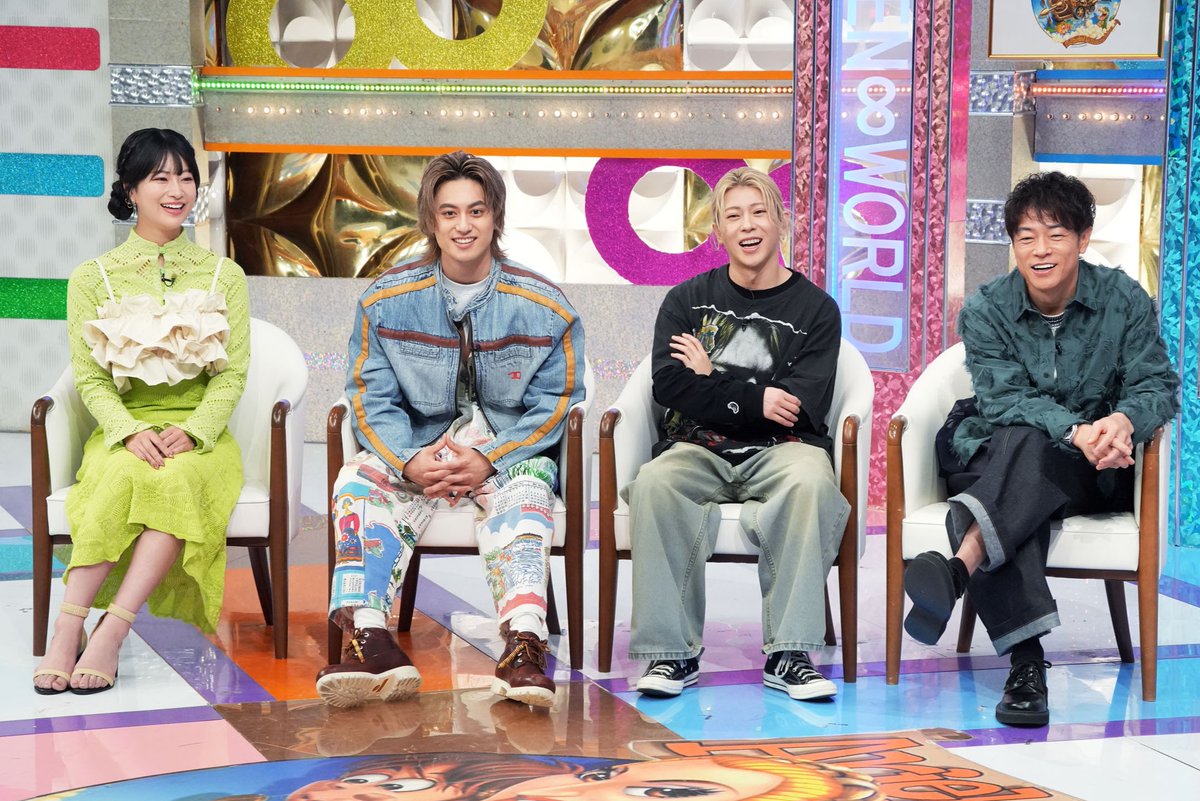 TVTOKYO_PR's tweet photo. ＼🌏今夜6時25分🌏／
「ありえへん∞世界」SP💫 

💡世界の衝撃映像大連発‼️
💡昭和の常識…令和の非常識！若者仰天㊙大調査🧐
💡ニッポンの未来を考えまSHOW✨

#ありえへん世界
SUPER EIGHT
村上信五、丸山隆平、安田章大
美輪明宏、宮崎哲弥
Aぇ! group（末澤誠也、小島健）
酒井ゆりや、陣内智則 https://t.co/YU5Oxf2z4L