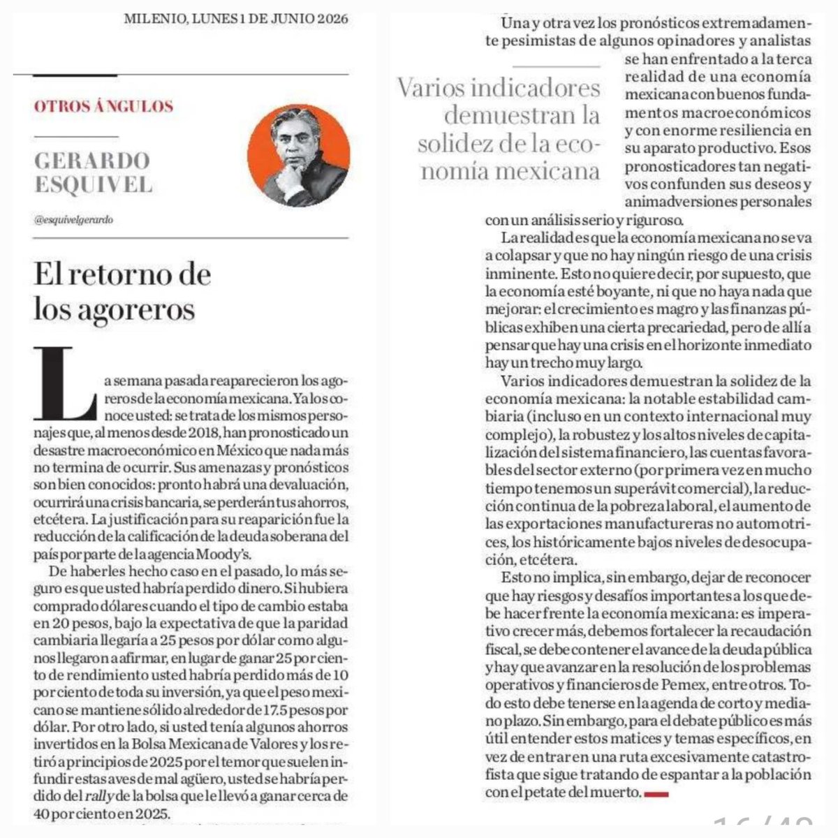 esquivelgerardo's tweet photo. Comparto mi columna de esta semana en @Milenio: "El retorno de los agoreros"

https://t.co/LcN7D9eY0q https://t.co/DeHw9hbYLg