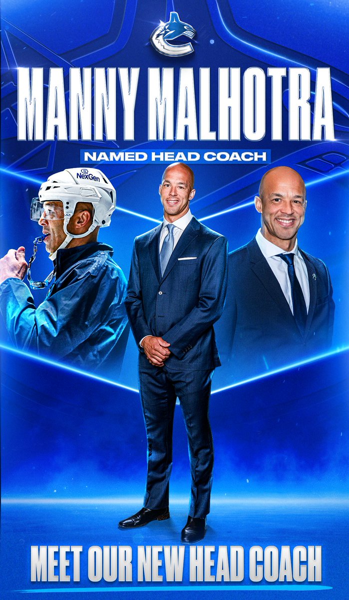 GradySas's tweet photo. #Canucks Season Ticket Holders have been notified via email that Manny Malhotra will be the next head coach of the hockey club. https://t.co/R0ZyWzBIVZ