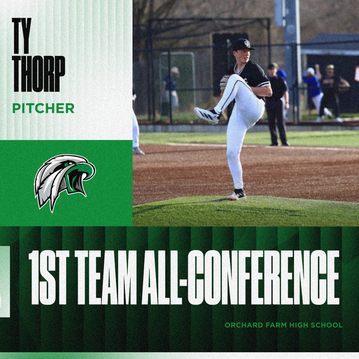 OFHS_baseball's tweet photo. Congratulations to @ty_thorp for earning 1st Team All-Conference for the GAC North! https://t.co/9t5G0wpfkl