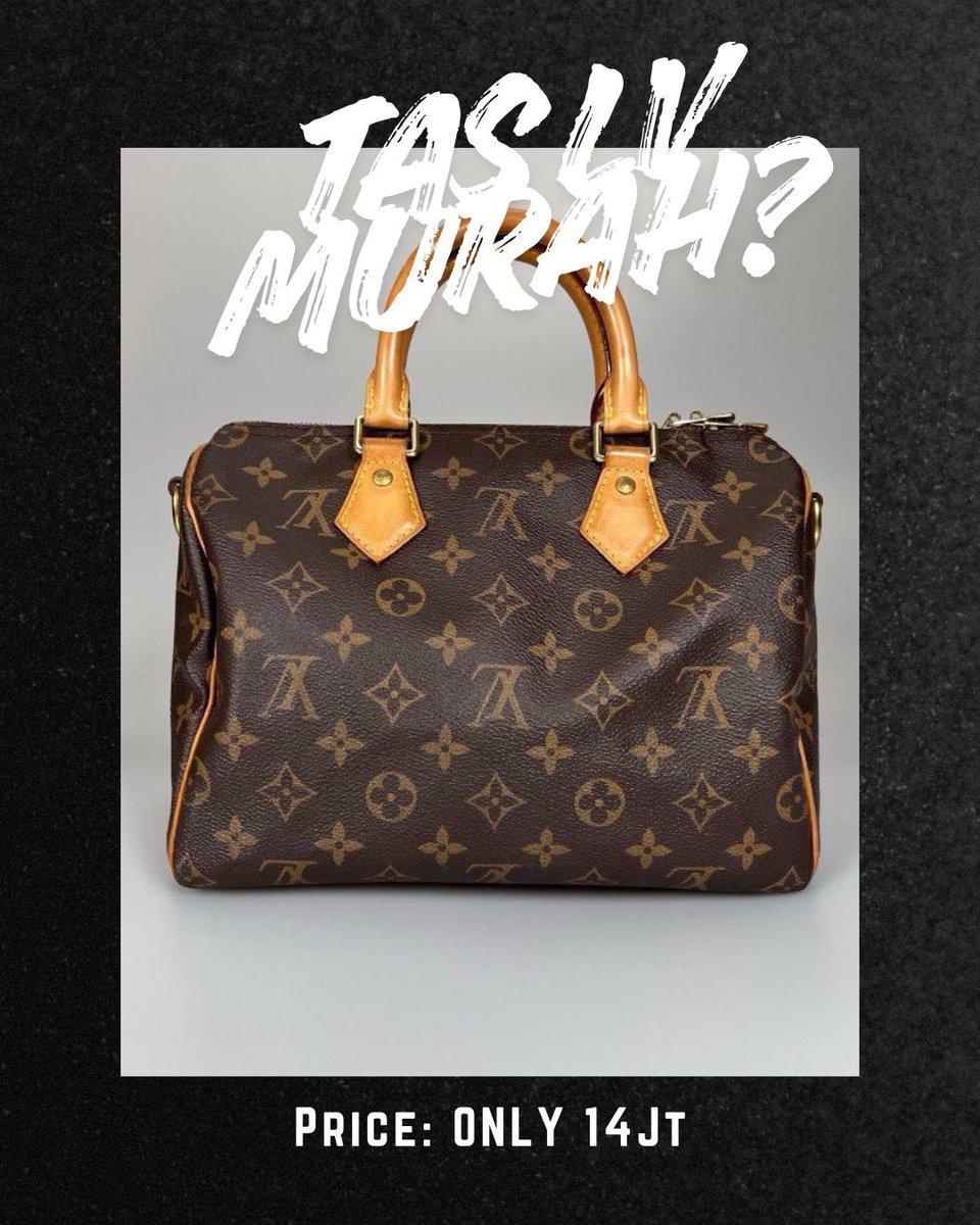 AndreSoehlim's tweet photo. WTS LV Speedy Size 25

Kelengkapan: Bag &amp; DustBag
No Receipt, Ada Entrupy
Price: 14.000.000 Only https://t.co/YxVUyMqDaZ