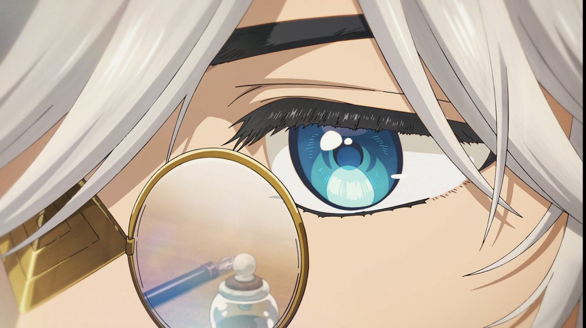 REXNOCTUA's tweet photo. #whaspoilers the anime is giving us so many close up shots of qifrey's eye and it makes me scared that they'll actually show the progression of his eye color slowly getting lighter as the anime progresses https://t.co/tx2CTClk0W