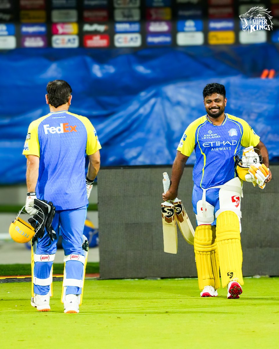 ChennaiIPL's tweet photo. Guess what made Sanju smile like that 👀✨💛

#WhistlePodu #Yellove https://t.co/EpnfMH7n8X