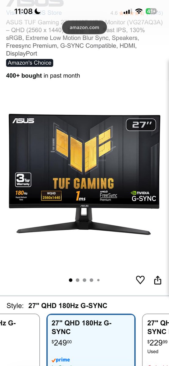 Locaneee's tweet photo. @Re_fle_x @jalender_ @BackersGamesF Just to show you im not bullshiting look at this. You guys are literally paying for the brand-name. MSI wants. $250 for the same damn monitor specs besides ms. Ppl rank it has the “best” budget monitor…when in reality where is $250 budget friendly? 🤦🏽‍♂️ https://t.co/W4p9XhTwWo