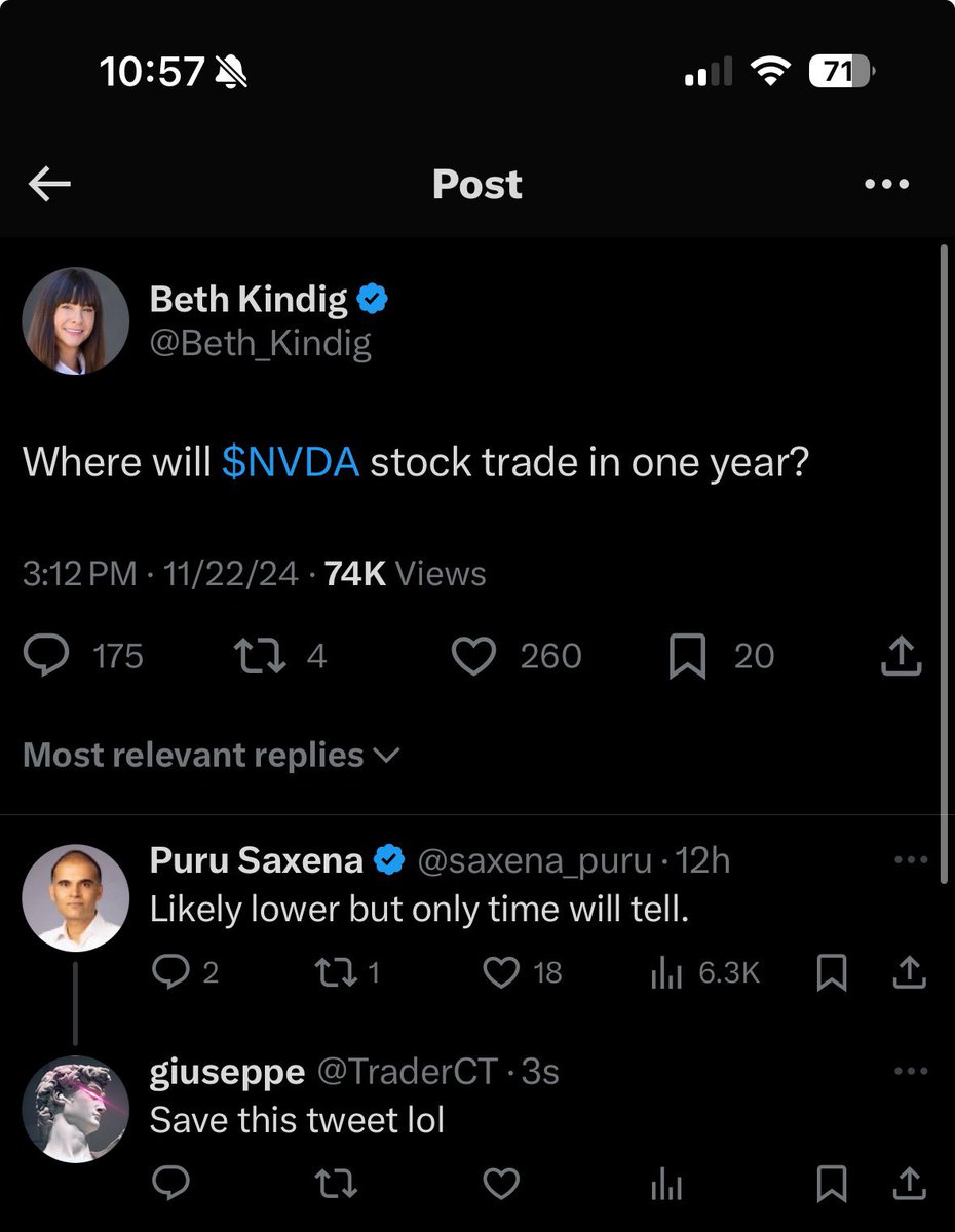 TraderCT's tweet photo. @saxena_puru Pls check the timestamp - it’s up close to $100 for a 5 T company move https://t.co/m7rnaSnDL4