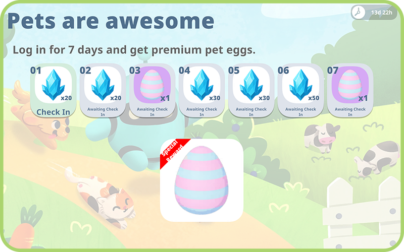 treehavengames's tweet photo. Skylands Login Event 

📅 June 2 – June 16, 2026

Log in for 7 days during the event to claim rewards, including:

- 2 Premium Pet Eggs
- 150 Skyshards
A great chance to grow your pet collection and get ready for upcoming Pet Competitions.

See you in Skylands.

#Skylands #PlayonKaia