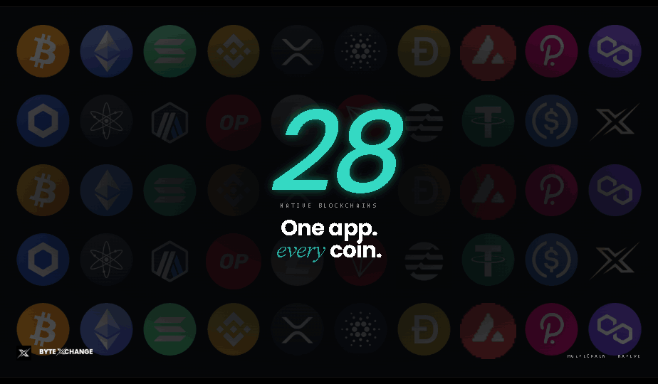 ByteExchange's tweet photo. ⚡ 1000+ crypto. One app. Milliseconds.

Trade Bitcoin, Ethereum, and hundreds more — all on Byte Exchange.

🟢 28 native blockchains
🟢 Lightning-fast execution
🟢 One app. Every coin.

The market doesn't wait. Neither should you. 🚀

#ByteExchange #Crypto #Trading #Web3 #BTC https://t.co/Pwkf9b46Hw