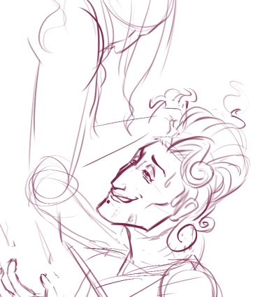 Jerryriganims's tweet photo. i'm not sure how long it will be until i finish this because i need to prioritize so i'm posting this sketch now because i really like how its going #scandalabra https://t.co/pSMb6nFWfO