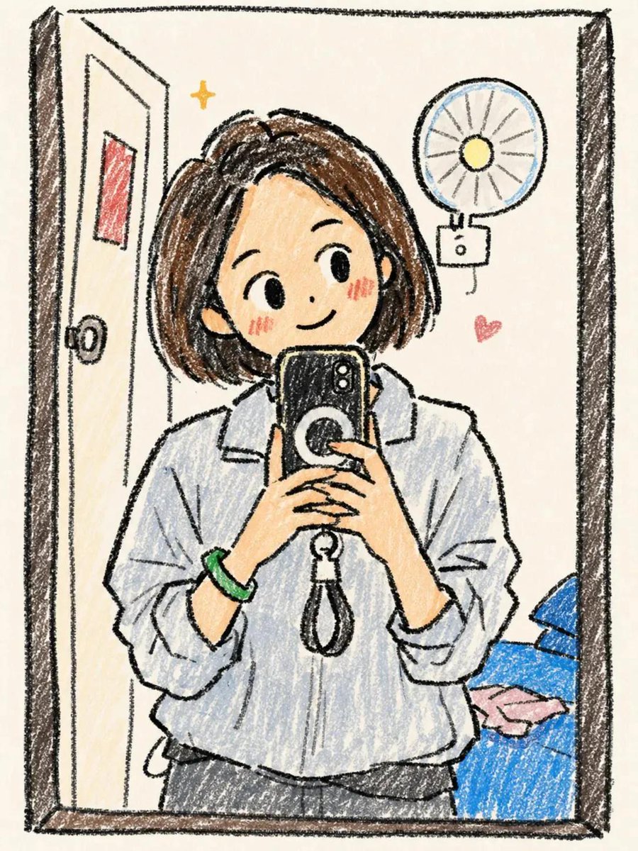 Hand-Drawn Chibi Girl Illustration