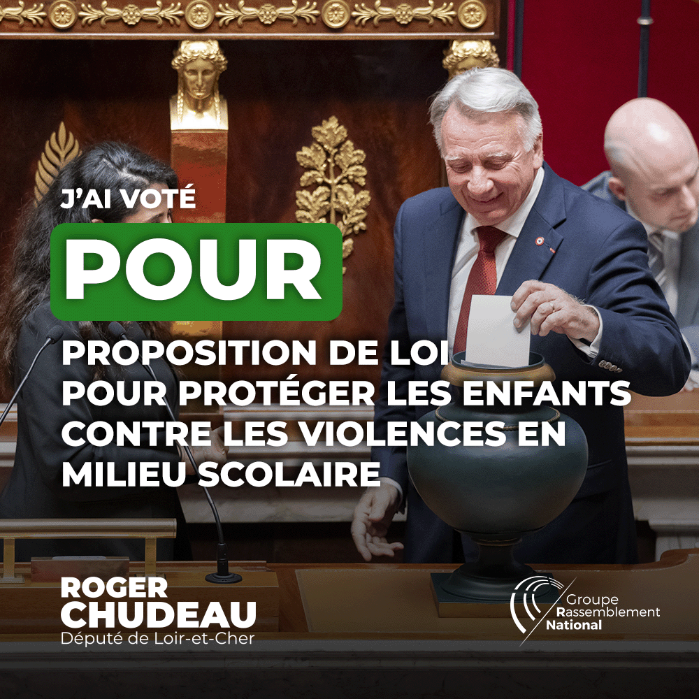 ChudeauR's tweet photo. ✅La proposition de loi sur la protection des enfants contre les violences en milieu scolaire a été adoptée à l'unanimité à l'@AssembleeNat. 

C'est une victoire pour les victimes de violences qui obtiennent une reconnaissance de la nation. 

Nous avons obtenons le retrait des dispositions les plus hostiles contre l'enseignement privé, et l'abolition du secret de la confession a été supprimée.