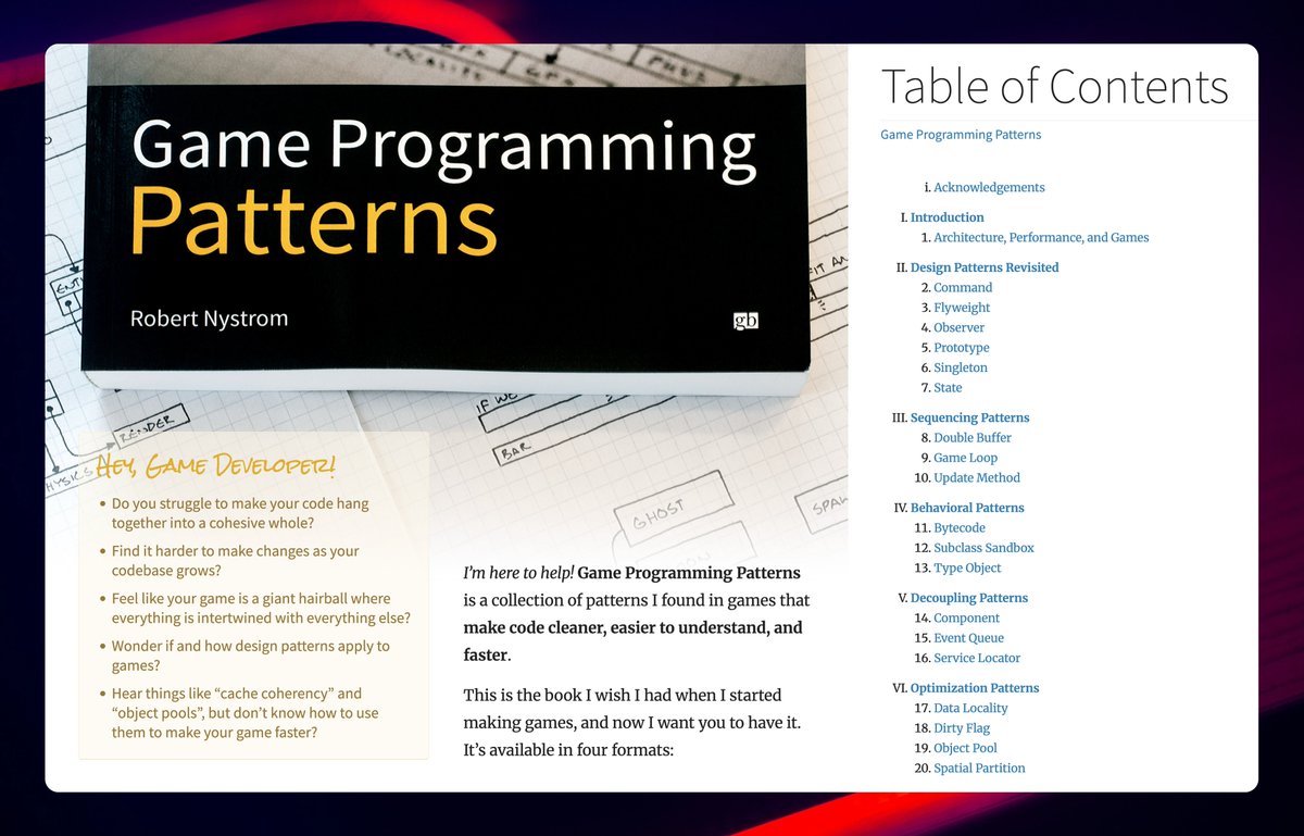 vivekgalatage's tweet photo. Although I have never worked on a game engine, I found this reference many years ago and instantly liked it. 

https://t.co/qvB1o3m1ER

It particularly discusses many foundations, from "how computer graphics work" to various design patterns used commonly in game engines.  These patterns are interesting reads on their own, and you may find their usage elsewhere, too.  Definitely worth reading and saving for later as a reference.