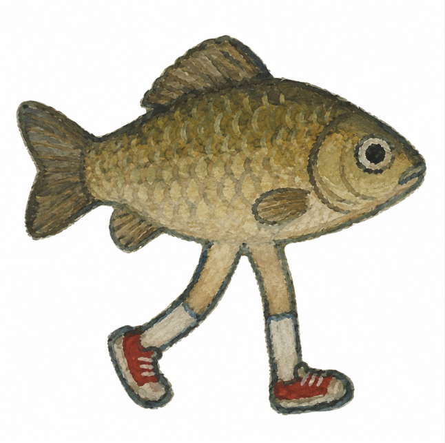 CARPCOINS's tweet photo. CARP is getting ready to leave the pond.

red sneakers on. mud mode on.
no hooks, no sleepy charts, no staying at the bottom.
the walking fish is coming to pump fun soon.

CARP runs the pond. https://t.co/J3iV15GNz5