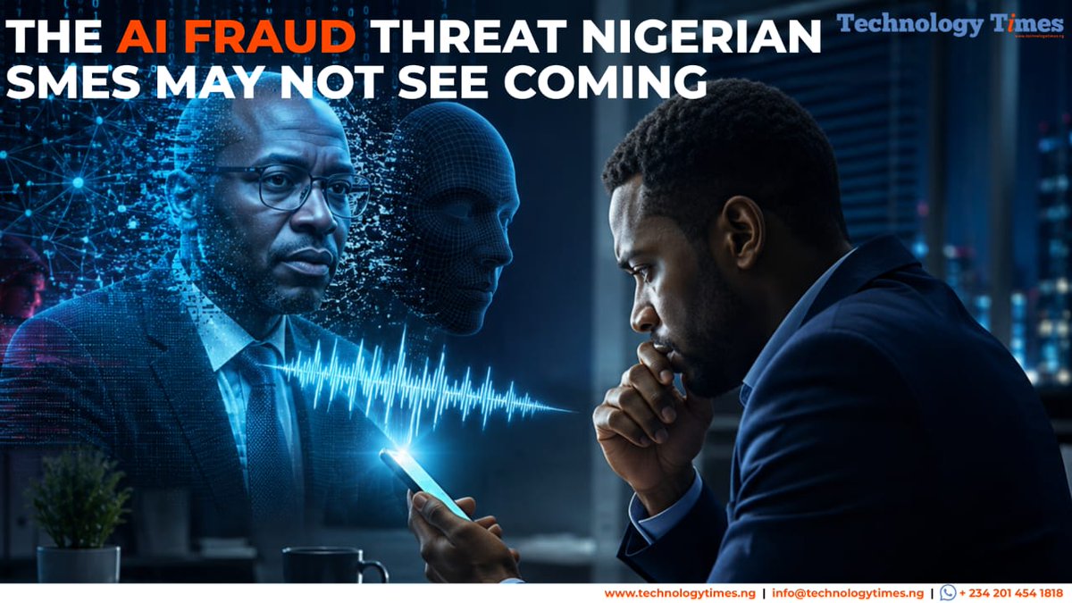 techtimesng's tweet photo. What if the next cyber fraud attack on your business sounds like a trusted colleague?

AI-powered scams, voice cloning and fake identities are creating new risks for Nigerian SMEs.

Link in the comments 👇 https://t.co/5YC9qcbx0u