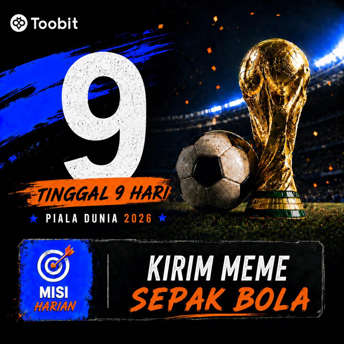 ToobitID's tweet photo. ⚽ 9 hari lagi

Piala Dunia hampir tiba, dan obrolan grup sepak bola kembali hidup. 🏆🔥

Sekarang saatnya mengirim meme sepak bola terbaikmu dan membawa semangat pertandingan lebih awal.

Tag teman kamu yang hanya muncul ketika ada Piala Dunia👇😂
