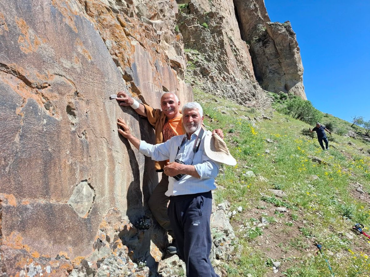 cavidaga's tweet photo. I think this is the first time an Urartian inscription found in Azerbaijan https://t.co/3949Z1q5QB