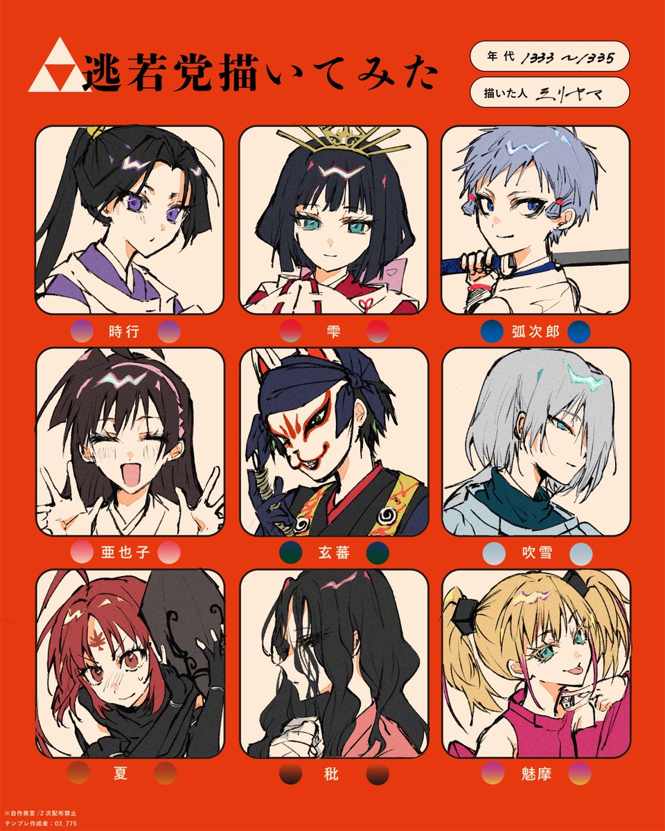 03_775's tweet photo. #逃若党描いてみたテンプレ
描きました✌️成長後も描きたい https://t.co/9CpCRennnn