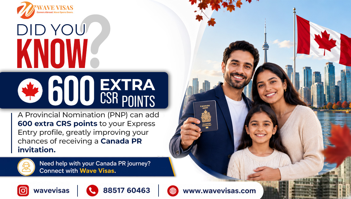 wavevisas's tweet photo. Every CRS point counts.

A PNP nomination can add 600 points to your Express Entry profile and significantly improve your Canada PR chances. 

Connect with Wave Visas to explore your best immigration options.

📞 88517 60463
🌐 https://t.co/ba8mdAWOKa https://t.co/d4UcizJb0H