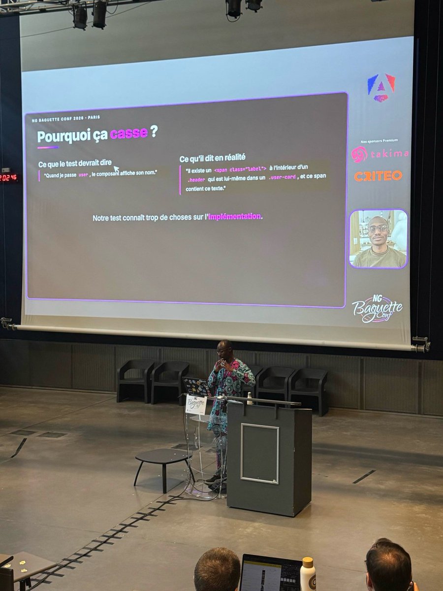 ezchilamen's tweet photo. At #NgBaguette talking about Component Harness Testing in @angular last friday !

Thanks to #NgBaguette's team (@AngularDevsFr) and all attendees 😃

It was so fun ! https://t.co/FWrKMtCLLa