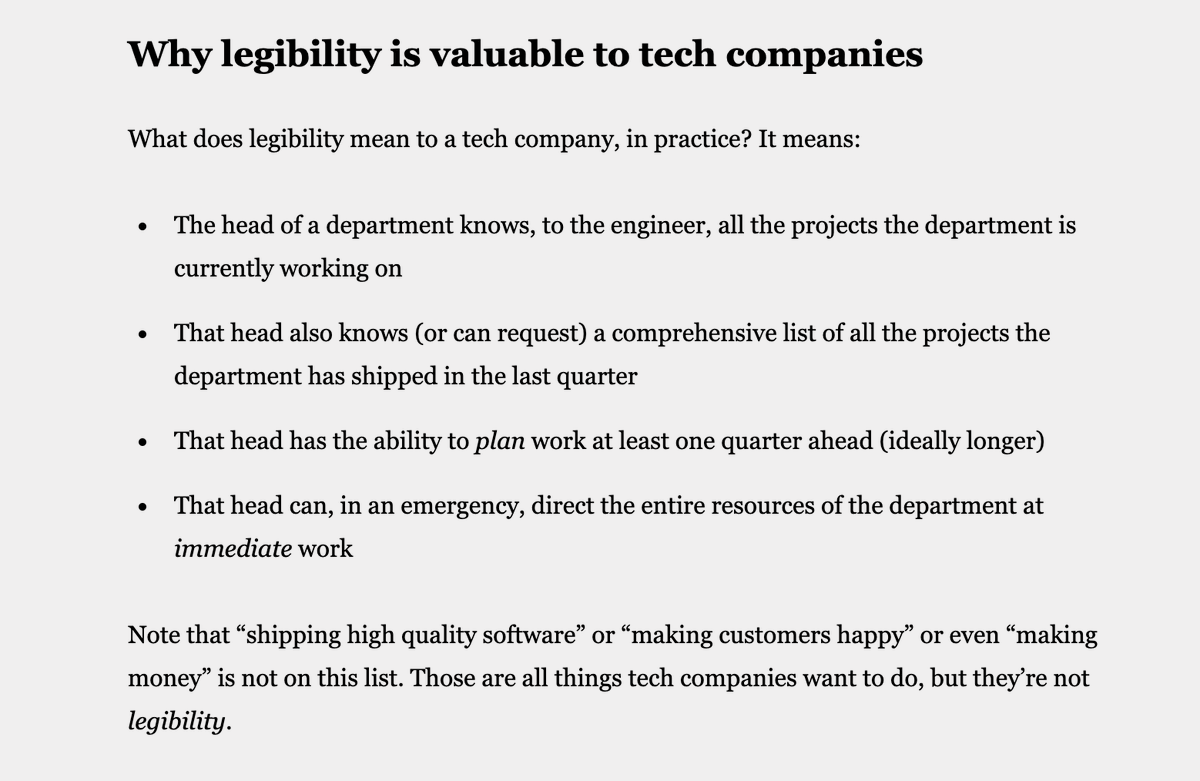 teropa's tweet photo. James C. Scott's "Seeing Like A State" beautifully applied to software production.

https://t.co/8SMYyGMo9T https://t.co/BQ6Uw1Tsfv
