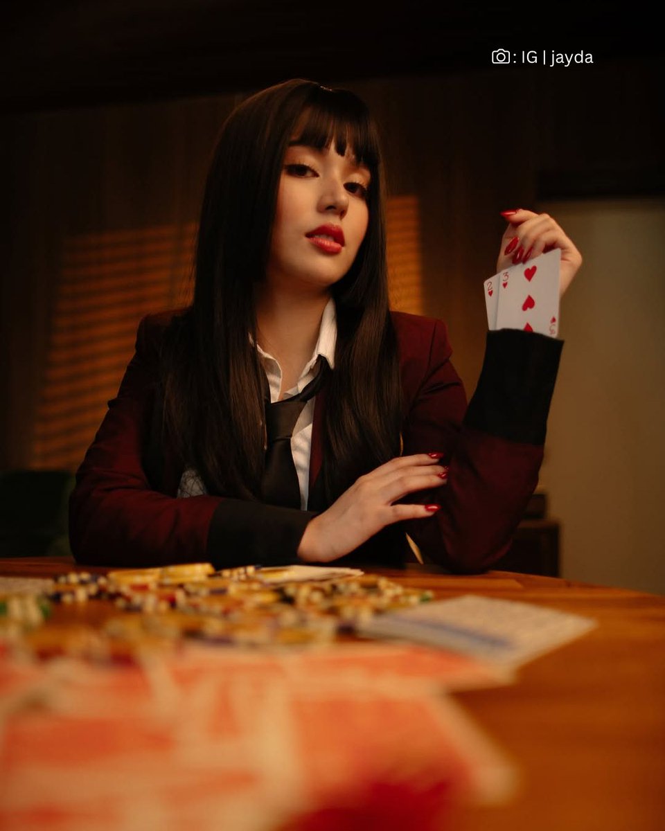 TV5manila's tweet photo. Some play it safe, Jayda goes all in!♠️

LOOK | Project Loki star Jayda Avanzado just dropped her fiercest card yet sa kaniyang birthday post sa Instagram. Wishing our very own Lorelei a year full of lucky breaks, dream opportunities, at winning moments! Happy Birthday, Jayda! 🎂 https://t.co/HjG2SiFVO9