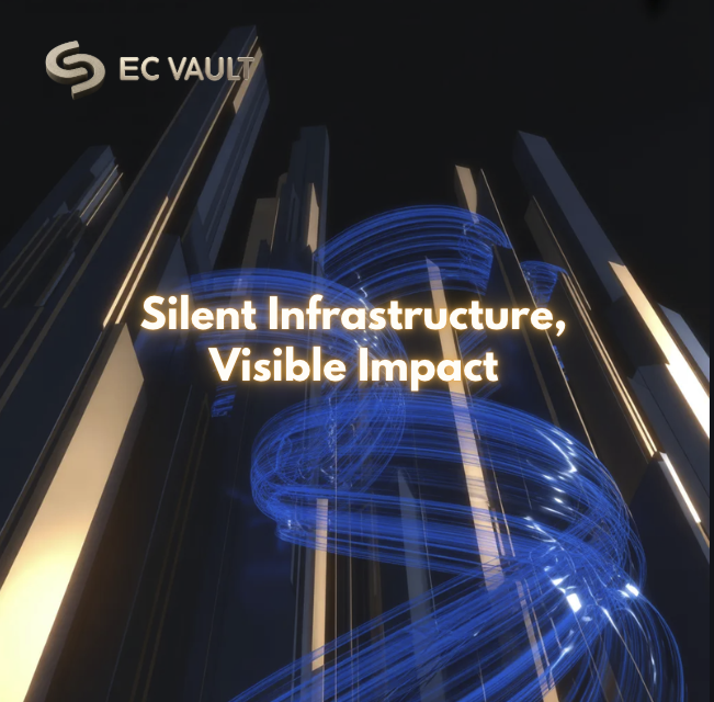 ECVault's tweet photo. The strongest ecosystems are often powered by infrastructure that operates quietly in the background. 

While attention focuses on outcomes, long-term value is created by the systems, coordination, and networks that make growth possible. 

#ECVault #Web25 #Blockchain https://t.co/ewCsdVZy62