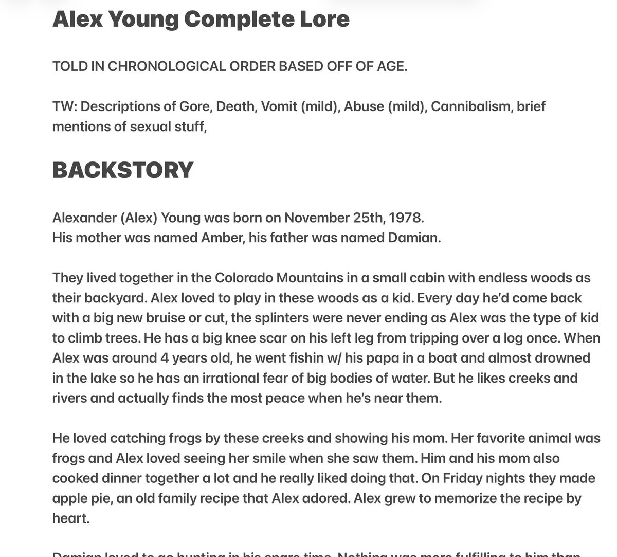 absent_KODIAK's tweet photo. ALEX’S FULL LORE! FINALLY DONE AFTER 2 YEARS OF WORK😭

go crazy
#spntwt #spnoc https://t.co/paxFLDyT3e