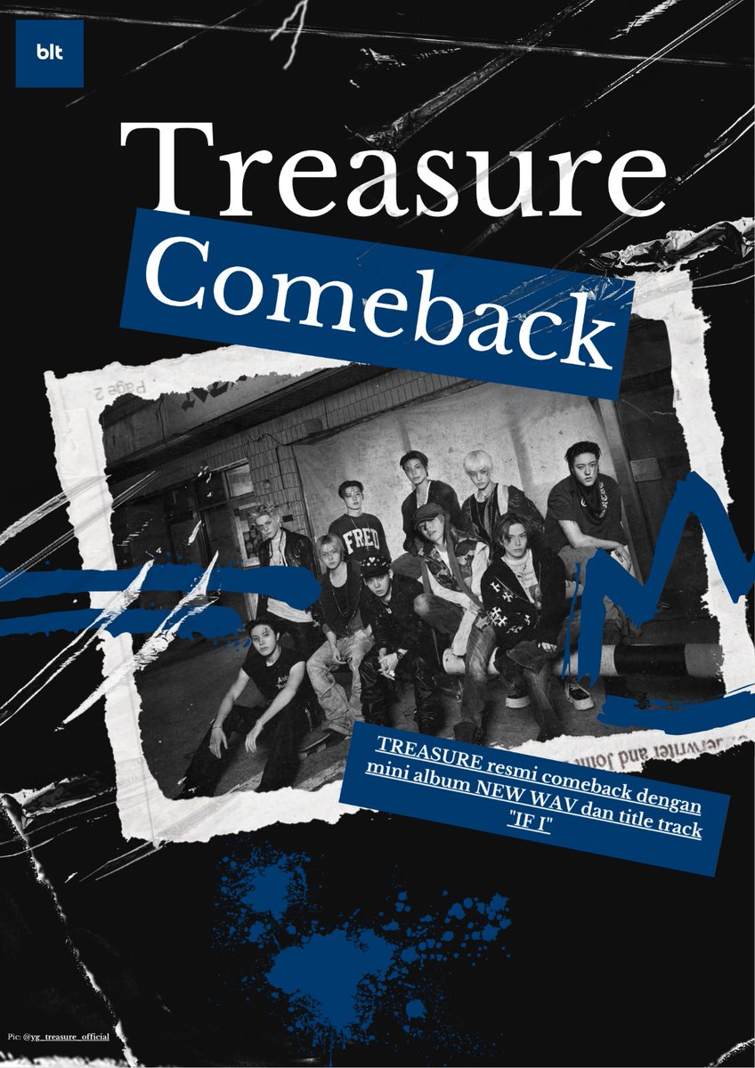 bicarablitarcom's tweet photo. TREASURE Resmi Comeback dengan NEW WAV dan "IF I" 🎶✨ https://t.co/uBFbAqAkoU