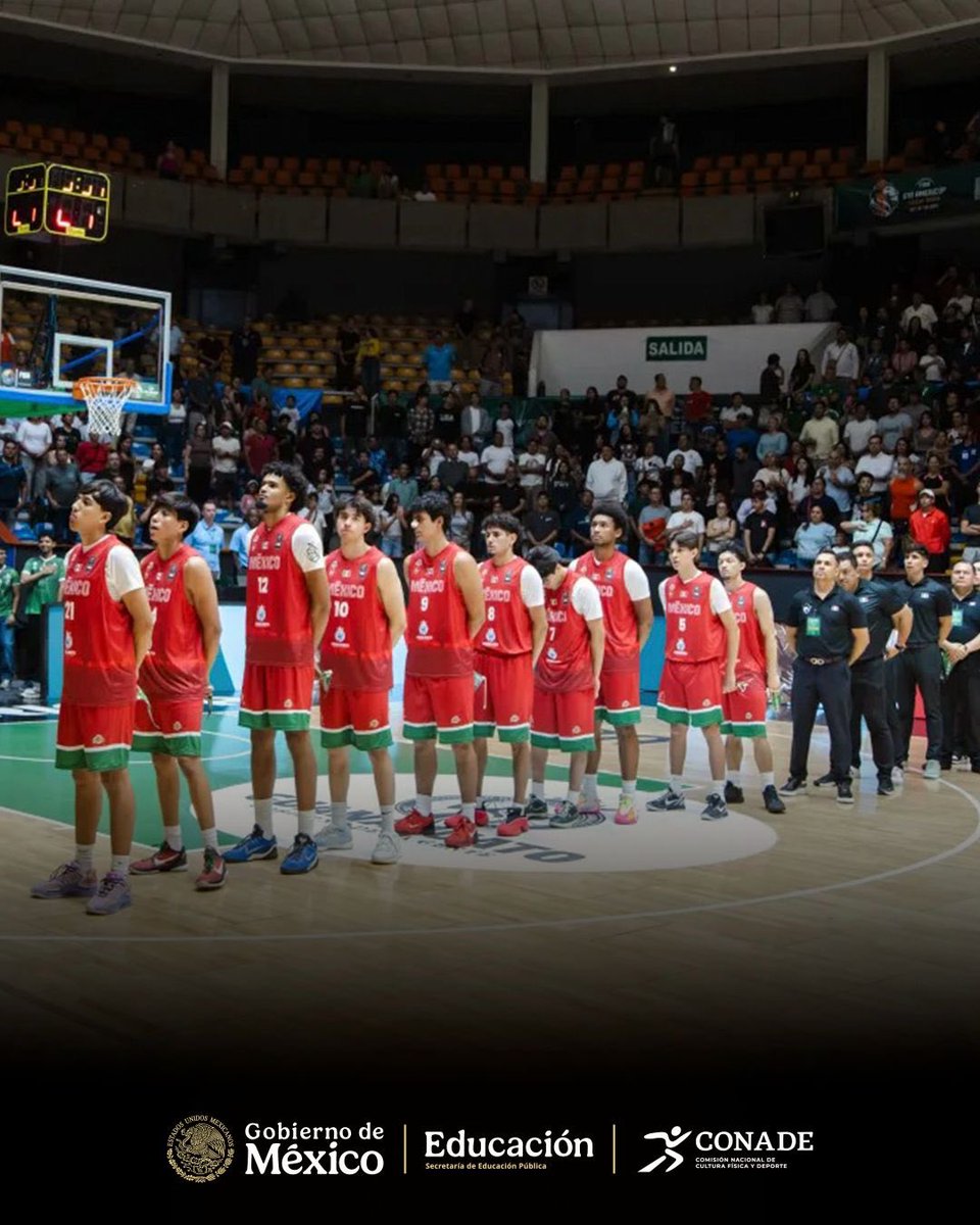 conadeoficial's tweet photo. La escuadra nacional 🇲🇽 del entrenador Juan Escalante abrió la competencia y fue superada 103-70 por el conjunto de Brasil. 🏀

👉 Mañana regresa a la duela en León para medirse ante Estados Unidos. https://t.co/3VTuku2YOt