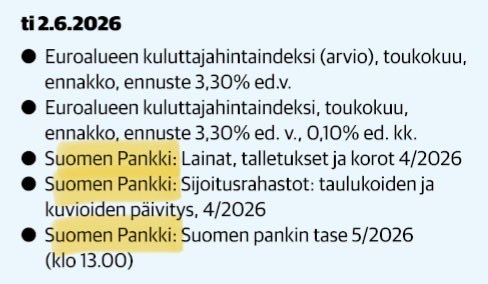 zijoittaja's tweet photo. Tiistain tapahtumia. Suomen Pankki framilla.
Iltasella tuo #KPY yhtiötilaisuus Isolla ⛪️ ja huomenna Kuopiossa sama. On sielläkin muuten se yks iso ⛪️ keskustassa. Eiks sekin ole nimeltään Tuomikirkko? https://t.co/xMJcNmaQ3D