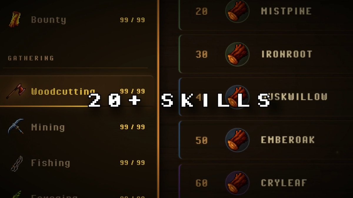 MistcloudGames's tweet photo. OUR DEMO IS LIVE ON STEAM NEXT FEST!

An idle/active RPG inspired by Old School RuneScape.
Deep skill progression. Real combat. Dungeons. Raids. Outposts to rebuild. The grind is just getting started.

Play the demo👇
https://t.co/JK2tiHcM8J
#IndieGame #RPG https://t.co/saRQKp9Q6u