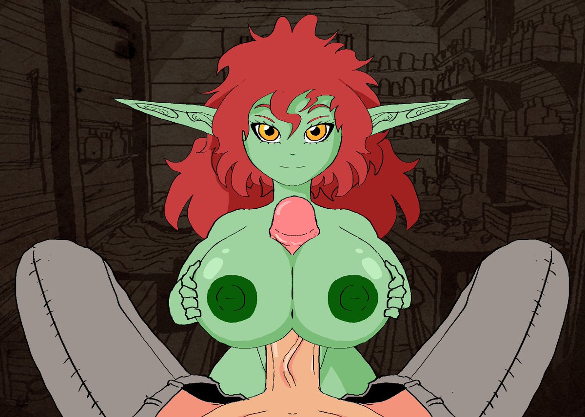 cinndery's tweet photo. Would you like a titjob scene in My Goblin Assistant?
#goblingirls #shortstack #nsfwart https://t.co/i4gbtRIVla