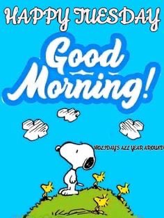 snoopyandfrien6's tweet photo. HAPPY TUESDAY 
Good Morning! https://t.co/xT2ufjvrnH