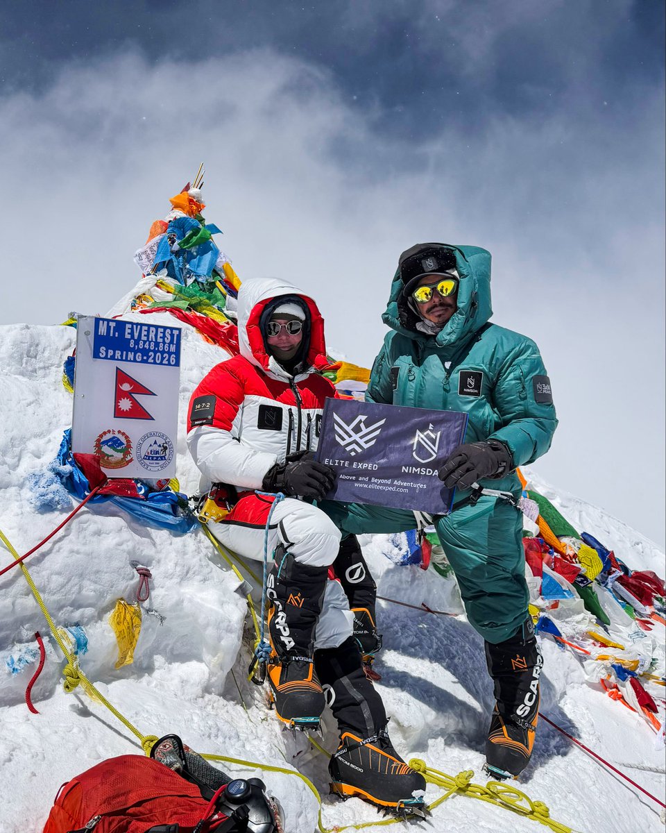 nimsdai's tweet photo. Huge congratulations to @nikolkovalchukofficial — the first Russian woman to summit Mount Everest without supplementary oxygen. 🏔️

This wasn’t just another climb. This was her first attempt on Everest. No oxygen. 8,848 meters.

Everest is crowded — more climbers mean more chances of getting sick. There’s the Khumbu Cough, which has no cure except leaving the mountain for weeks. The icefall might not be fixed on time. Weather can turn in minutes. Logistics above Camp 2 are a nightmare. Acclimatization is a battle.

So we made a choice: one rotation only. One push. Minimize the risk. Trust the preparation.

And Nikol did it.

What I admire most? She’s not here to prove she’s better than anyone. She just listens. She trains harder than almost anyone I know. And when experts give advice, she doesn’t let ego get in the way — she trusts it. That made everything easier for both of us.

Climbing without oxygen isn’t about being superhuman. It’s about unlearning the habit of relying on it. Most climbers get used to that extra gas. Letting go of that crutch? That takes patience, humility, and belief.

For Nikol, this was only her second mountain without O₂. And Everest — the highest — is also the hardest.

We’ve shared 14 peaks, the 7 summits, the South Pole, Manaslu without O2, and now Everest. Not because we’re special. Because we showed up, listened, and refused to give up.

Nikol — your children, your family, your loved ones must be so proud. But more than that — you’ve reminded the rest of us what’s possible when we stay humble and work hard.

Keep inspiring. We’re all watching. 🙌🙏🏽

#nikolkovalchuk #nimsdai #everestnooxygen #eliteexped