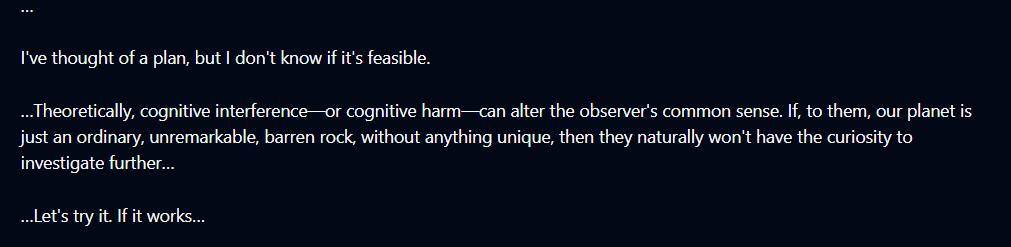 InFiNOTx's tweet photo. @rerirgooner44 The point isn't even to only hide . That's just the first part the more important part is making the universe believe Teyvat has no life and is a barren rock . This is the part that requires " Reason " which is what was ultimately achieved by the winged one . https://t.co/H6a8zAx5XW