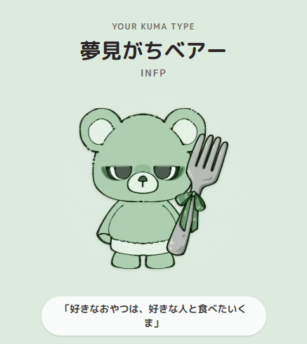 Null_U10's tweet photo. 毎度のごとくINFP https://t.co/Jw2YxSHL2i