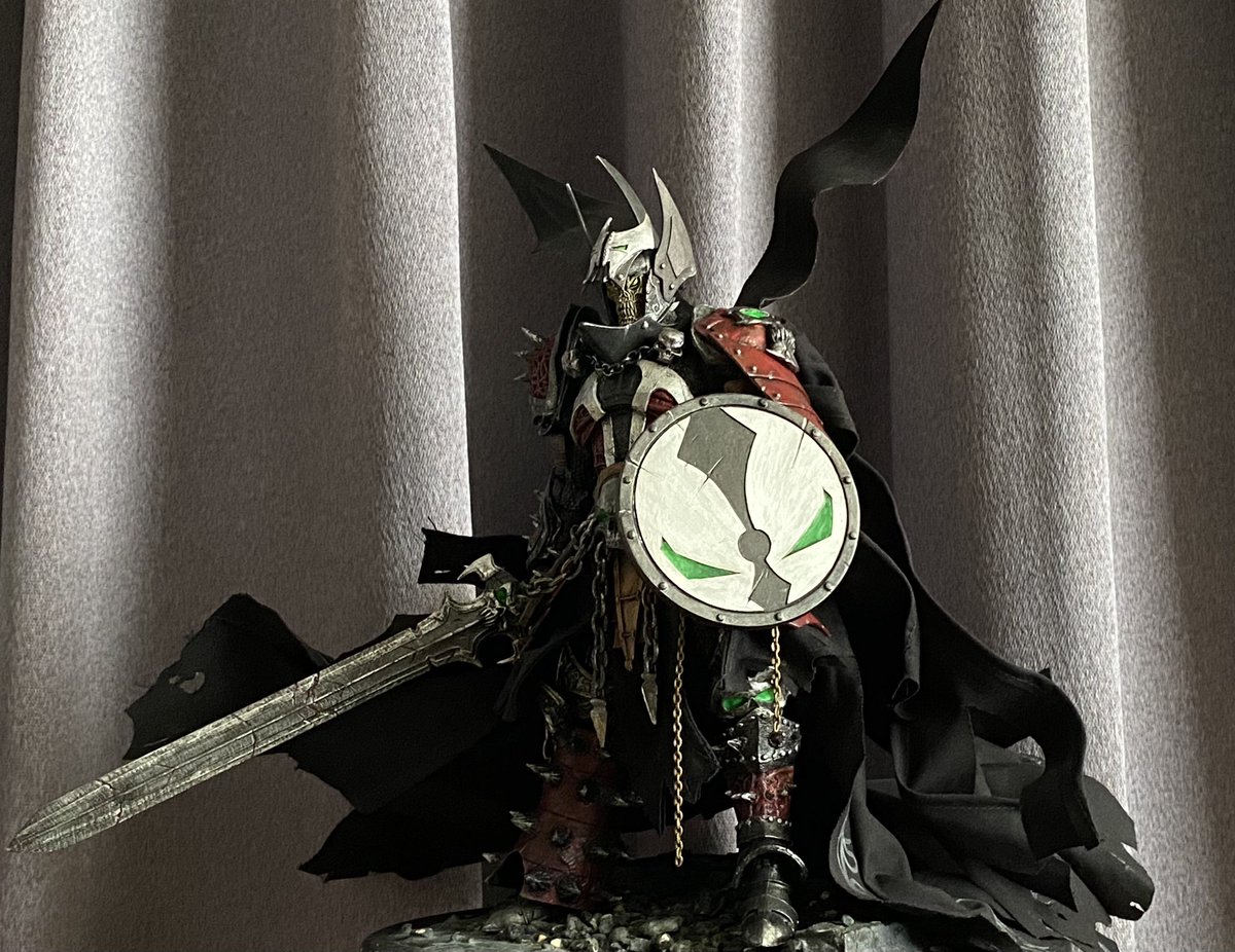 LinVic0710's tweet photo. Medieval Spawn  中世紀閃靈
搭配精鍛黑披風！ https://t.co/ROc2aKZDu5